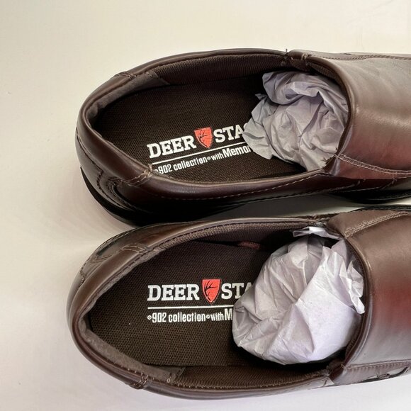 Deer Stag Noble Slip-On Loafer Dark Brown Size 11.5M Mens Memory Foam Comfort - Picture 10 of 14